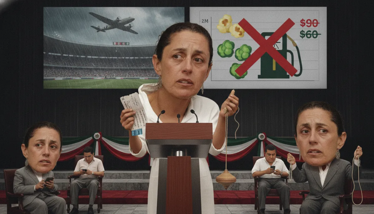 Caricatura: La final del Mundial, el avión de la Defensa y el trompo salvador