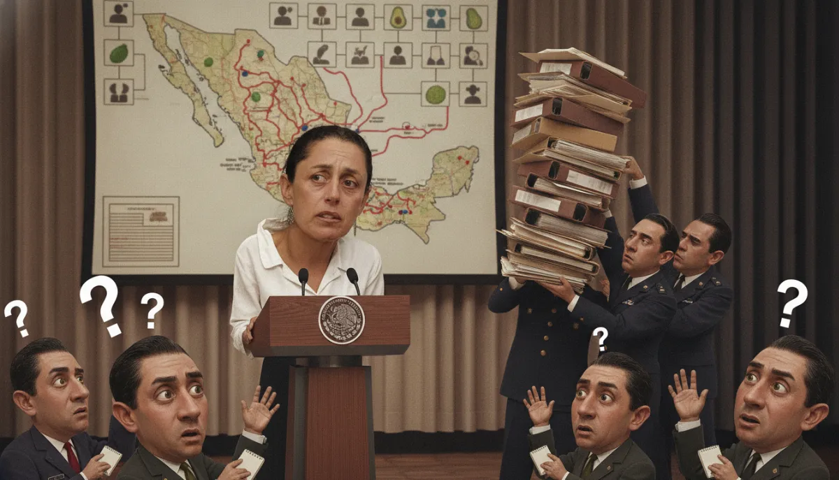 Caricatura: «¿Preguntas sobre el tema?»: la mañanera que la presidenta delegó completita