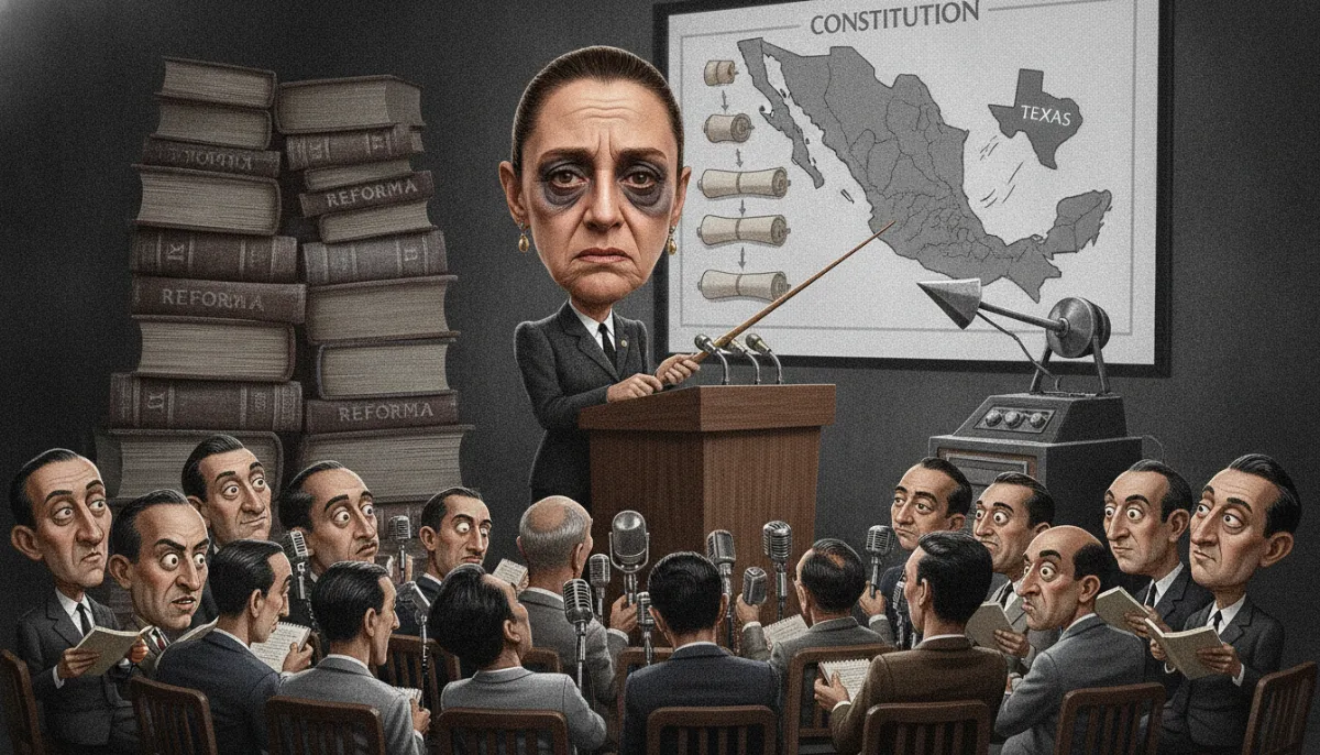Caricatura: Escenario nuevo, culpa vieja: la glosa que llegó hasta Texas