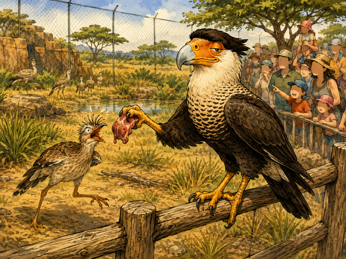 El halcón quebrantahuesos del ZooIra: clase de biología o espejo del Bajío