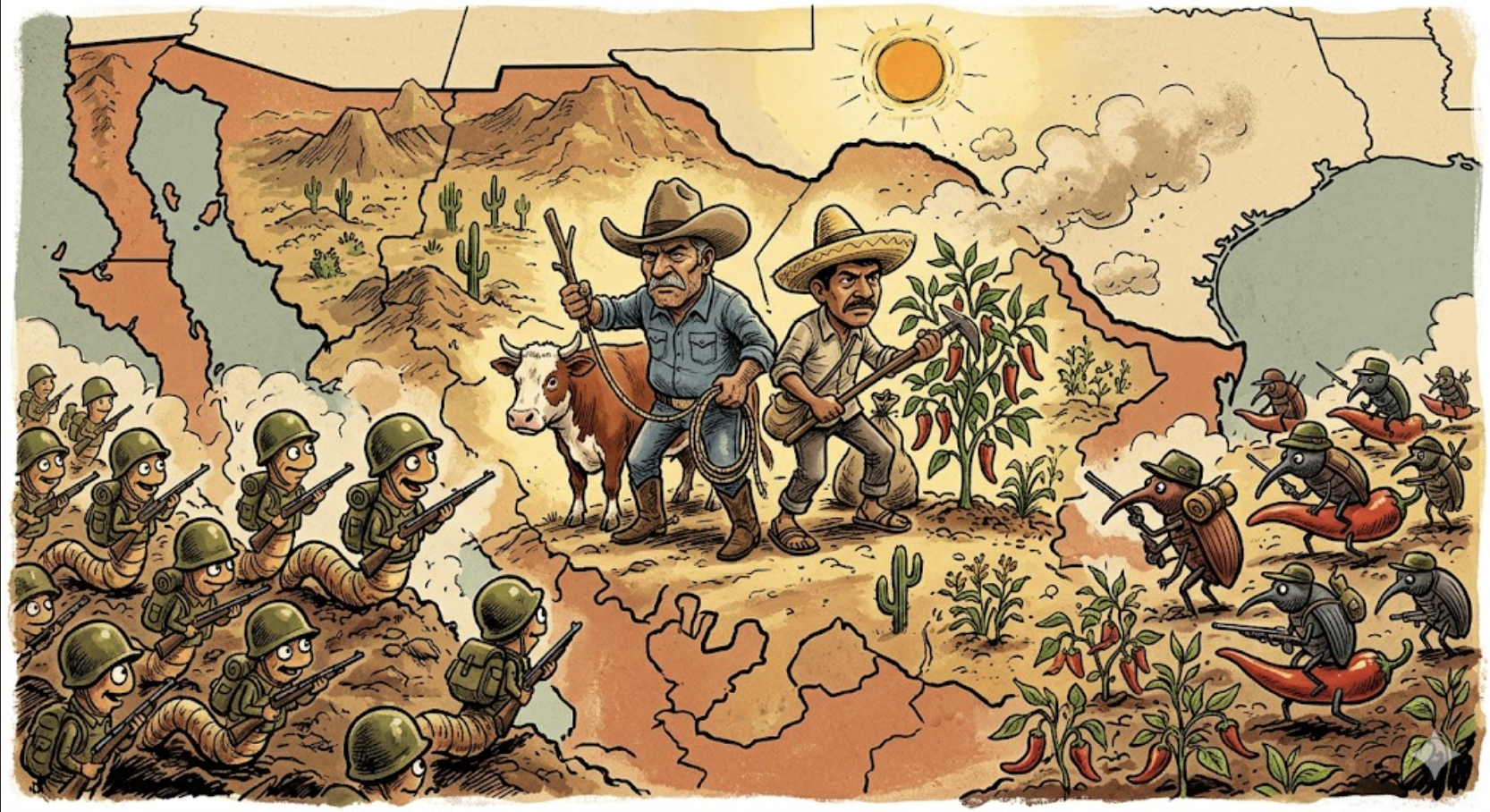 Chihuahua contra el reino animal: el gusano por el sur, el picudo por los chiles