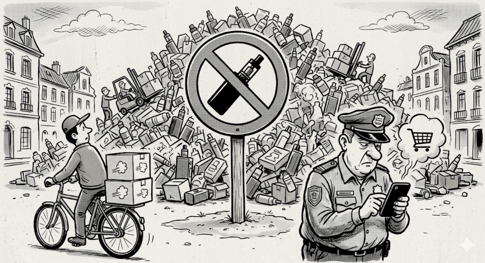 La prohibición que prohíbe todo, menos comprar