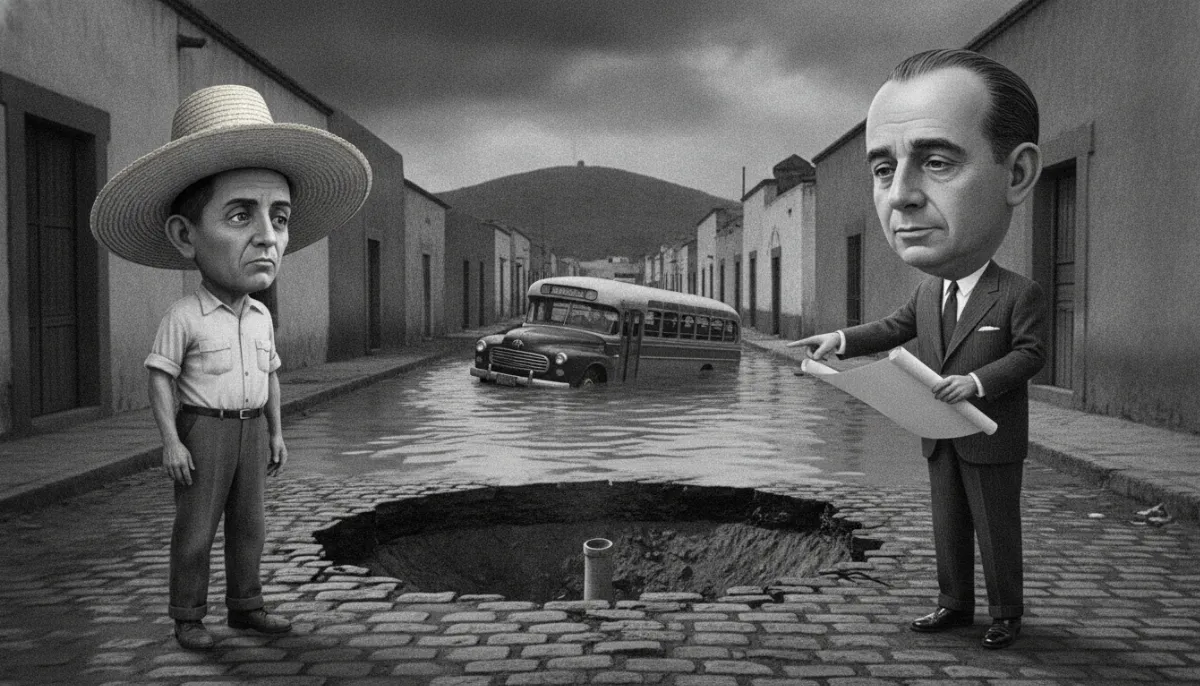 Cayó agua y la ciudad se abrió por dentro
