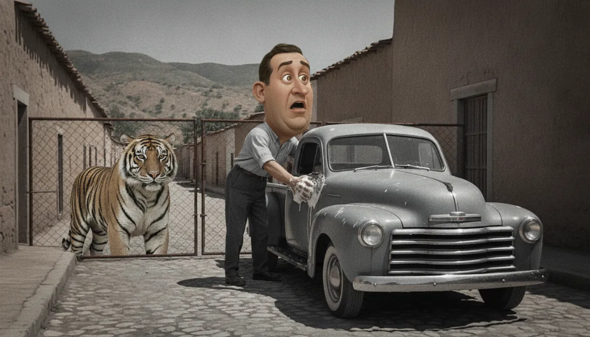 El autolavado que también ofrecía safari