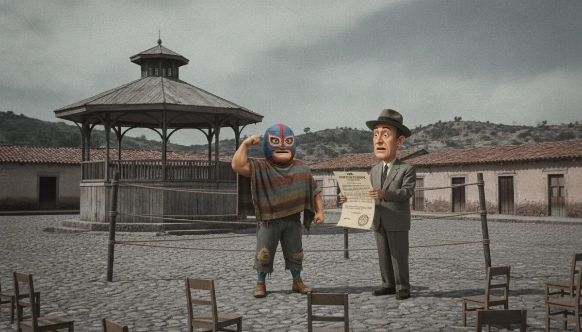 Lucha libre, asamblea y fantasma: el mitin que existía menos que sus permisos