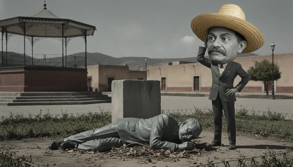 Un año boca abajo: la estatua que aprendió que en la política mexicana caer es fácil y levantarse es trámite federal