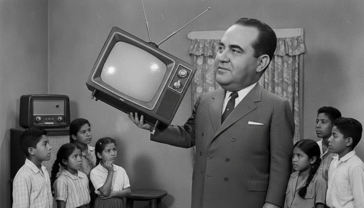 La televisora del estado descubre que el celular se agarra parado