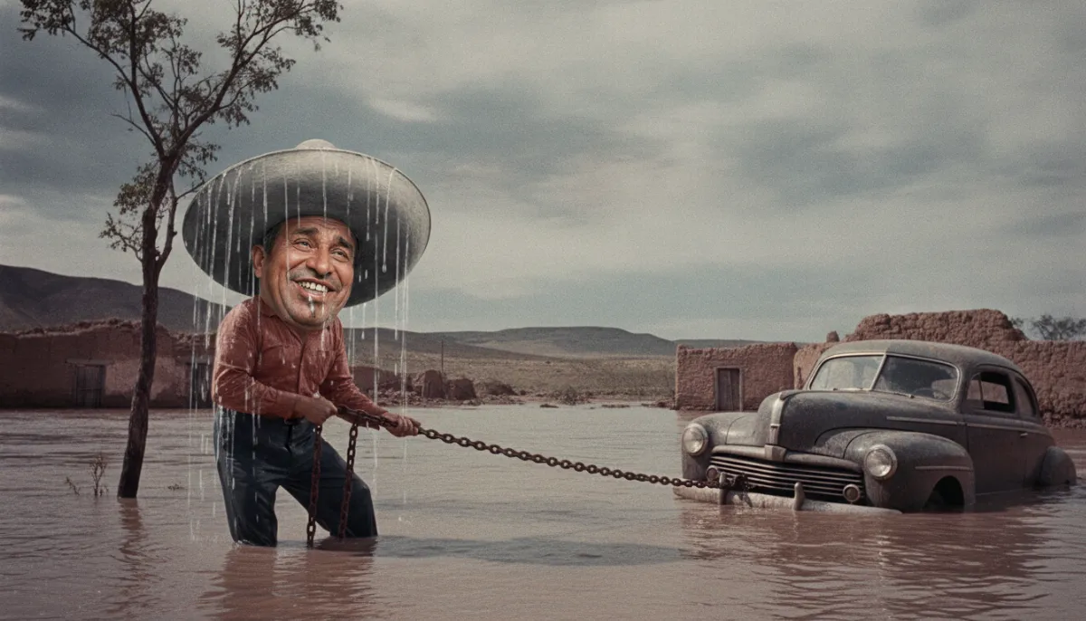 En Parral, el hombre le declaró la guerra al río y el río ganó por knockout