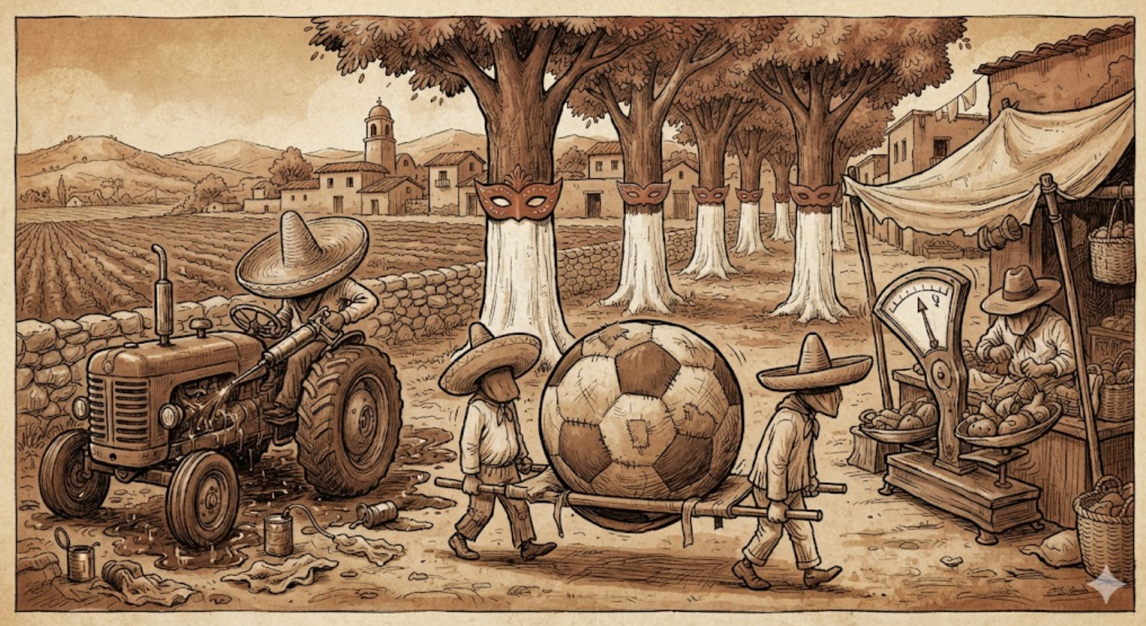Lubricantes para el campo, un balón mártir y árboles con maquillaje: la semana en que Guanajuato lo vio todo
